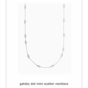 Kate Spade gatsby dot mini scatter necklace silver